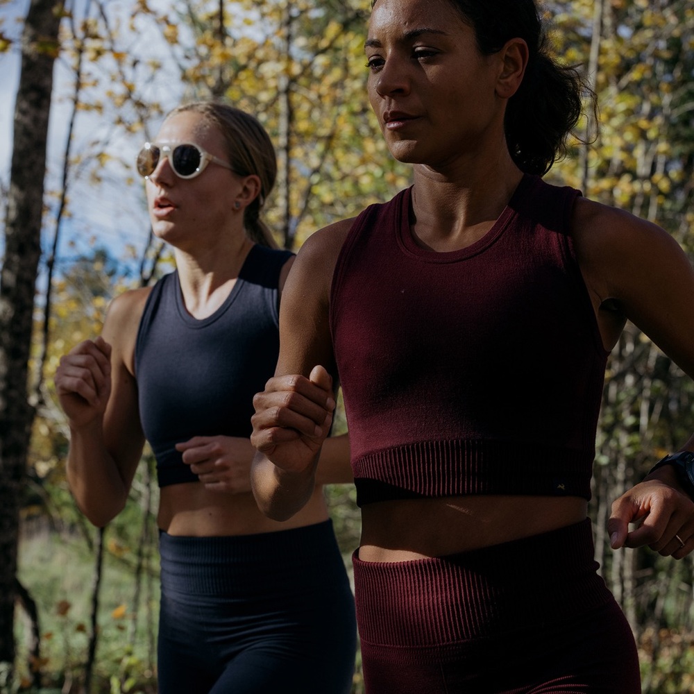 Tracksmith Fells Merino Wool Blend Crop Top